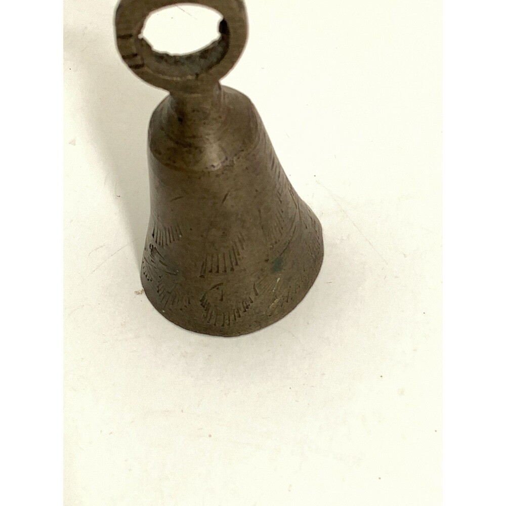 Vintage Brass Bell for Decoration and Collection 2 inches tall